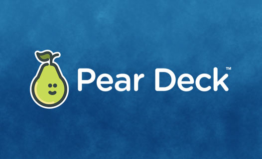 An image of a smiling pear with the Pear Deck letter mark.